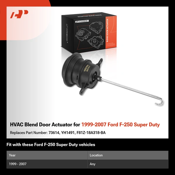 HVAC Blend Door Actuator for 1999-2007 Ford F-250 Super Duty