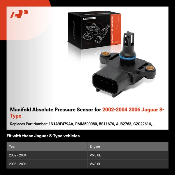 Manifold Absolute Pressure Sensor for 2002-2004 2006 Jaguar S-Type