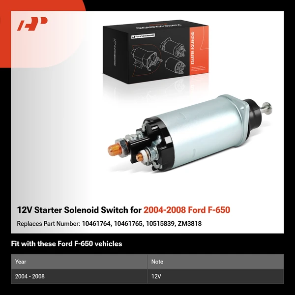 12V Starter Solenoid Switch for 2004-2008 Ford F-650
