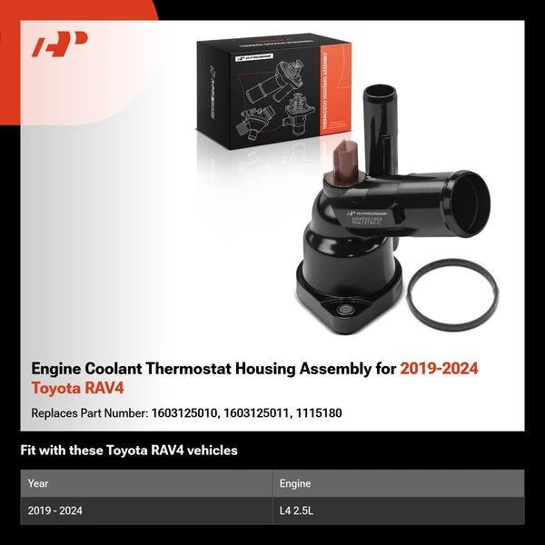Engine Coolant Thermostat Housing Assembly for 2019-2024 Toyota RAV4