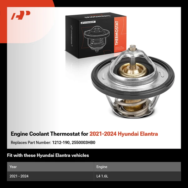 Engine Coolant Thermostat for 2021-2024 Hyundai Elantra