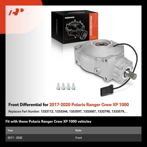 Front Differential for 2017-2020 Polaris Ranger Crew XP 1000