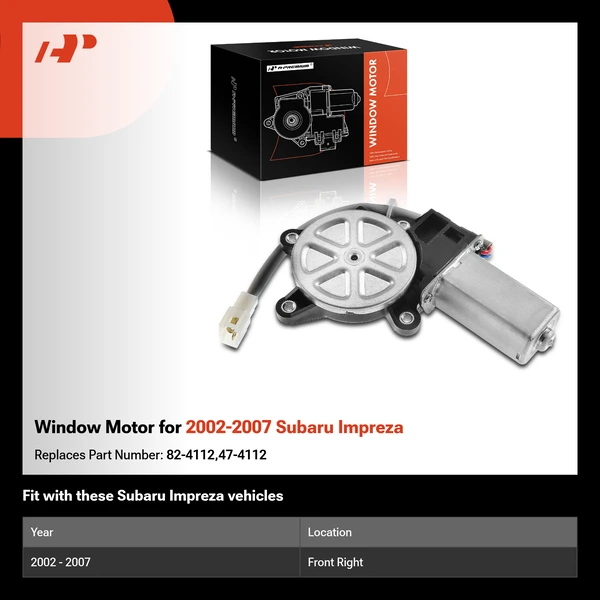 Window Motor for 2002-2007 Subaru Impreza