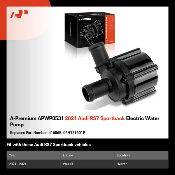 A-Premium APWP0531 2021 Audi RS7 Sportback Electric Water Pump