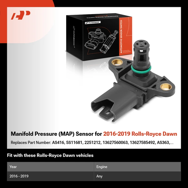 Manifold Pressure (MAP) Sensor for 2016-2019 Rolls-Royce Dawn