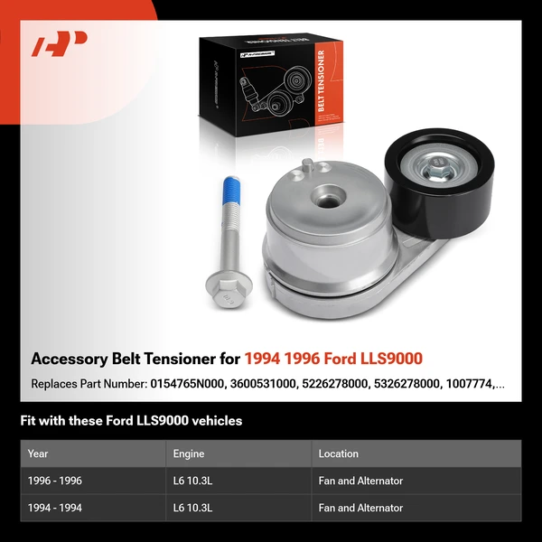 Accessory Belt Tensioner for 1994 1996 Ford LLS9000