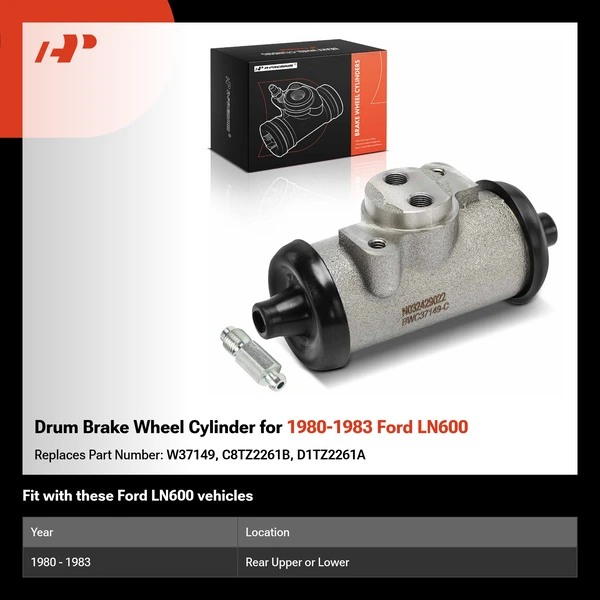 Drum Brake Wheel Cylinder for 1980-1983 Ford LN600