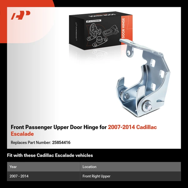 Front Passenger Upper Door Hinge for 2007-2014 Cadillac Escalade