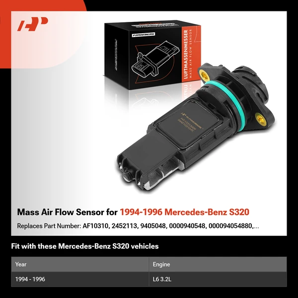 Mass Air Flow Sensor for 1994-1996 Mercedes-Benz S320