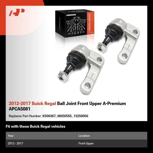 2012-2017 Buick Regal Ball Joint Front Upper A-Premium APCA5081