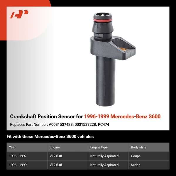 Crankshaft Position Sensor for 1996-1999 Mercedes-Benz S600