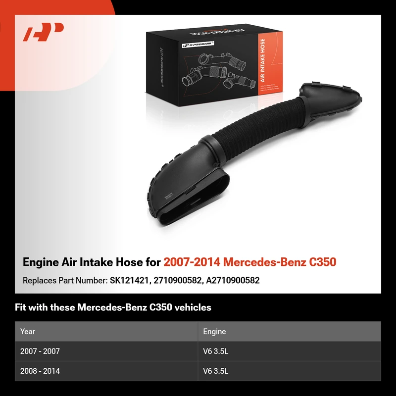 Engine Air Intake Hose for 2007-2014 Mercedes-Benz C350