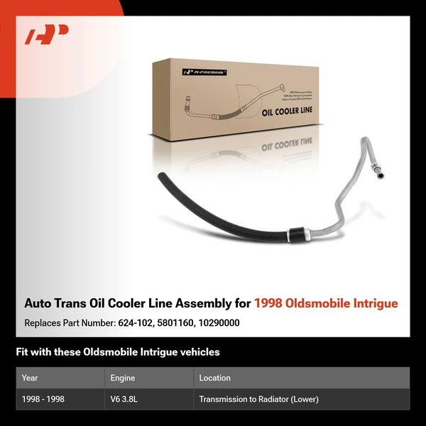 Auto Trans Oil Cooler Line Assembly for 1998 Oldsmobile Intrigue