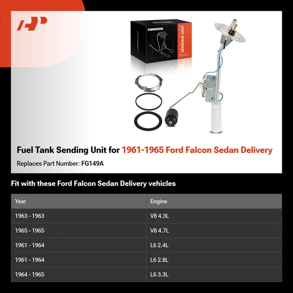 Fuel Tank Sending Unit for 1961-1965 Ford Falcon Sedan Delivery