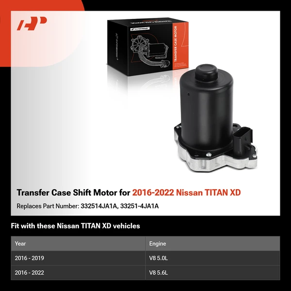 Transfer Case Shift Motor for 2016-2022 Nissan TITAN XD