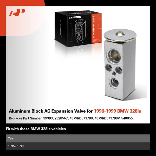Aluminum Block AC Expansion Valve for 1996-1999 BMW 328is