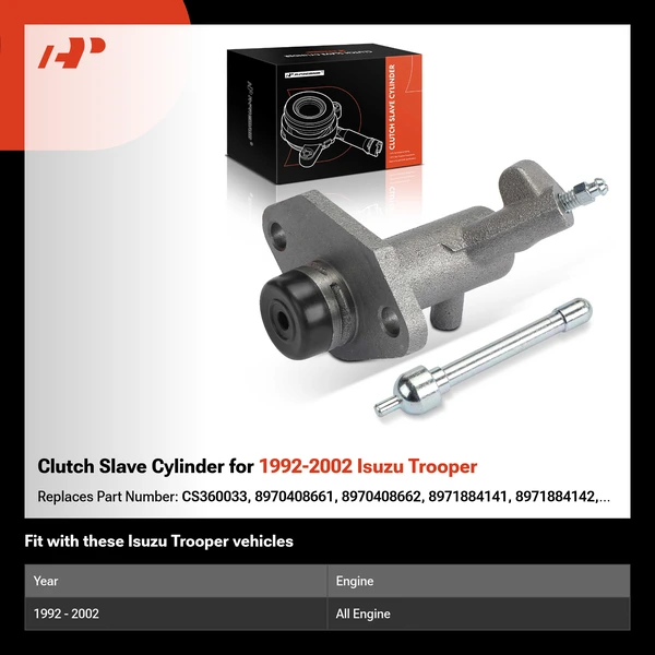 Clutch Slave Cylinder for 1992-2002 Isuzu Trooper
