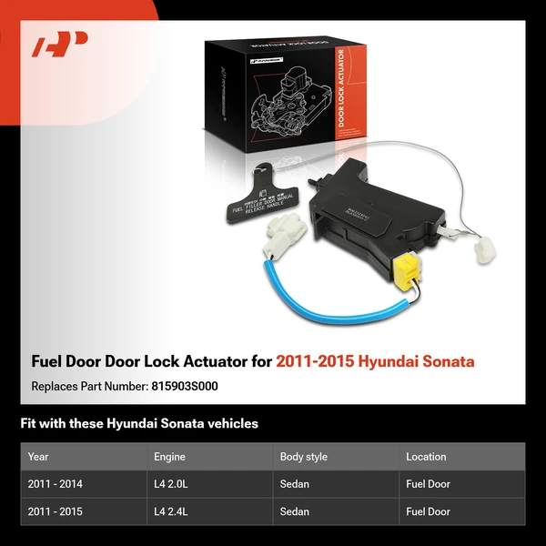 Fuel Door Door Lock Actuator for 2011-2015 Hyundai Sonata
