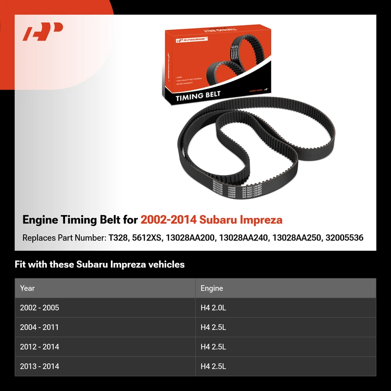 Engine Timing Belt for 2002-2014 Subaru Impreza