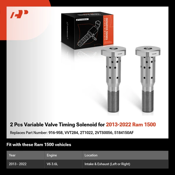 2 Pcs Variable Valve Timing Solenoid for 2013-2022 Ram 1500