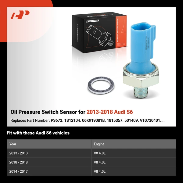 Oil Pressure Switch Sensor for 2013-2018 Audi S6