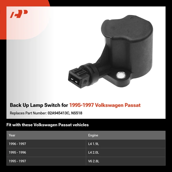 Back Up Lamp Switch for 1995-1997 Volkswagen Passat