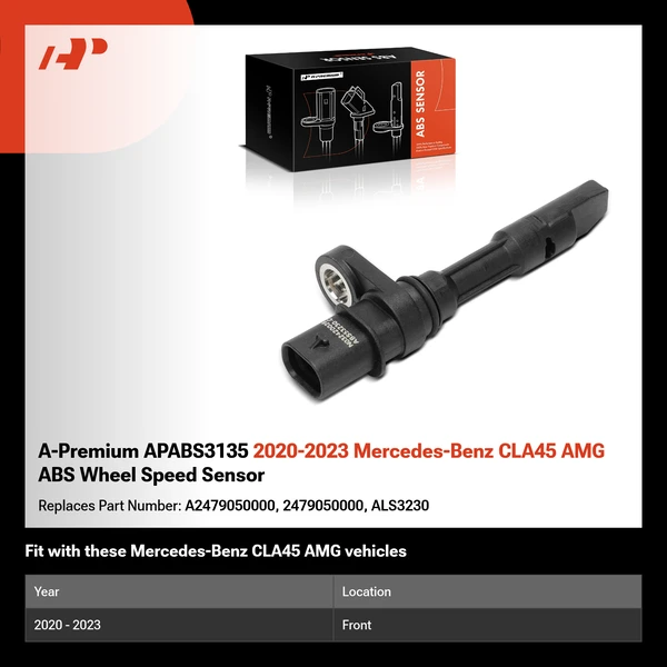 A-Premium APABS3135 2020-2023 Mercedes-Benz CLA45 AMG ABS Wheel Speed Sensor