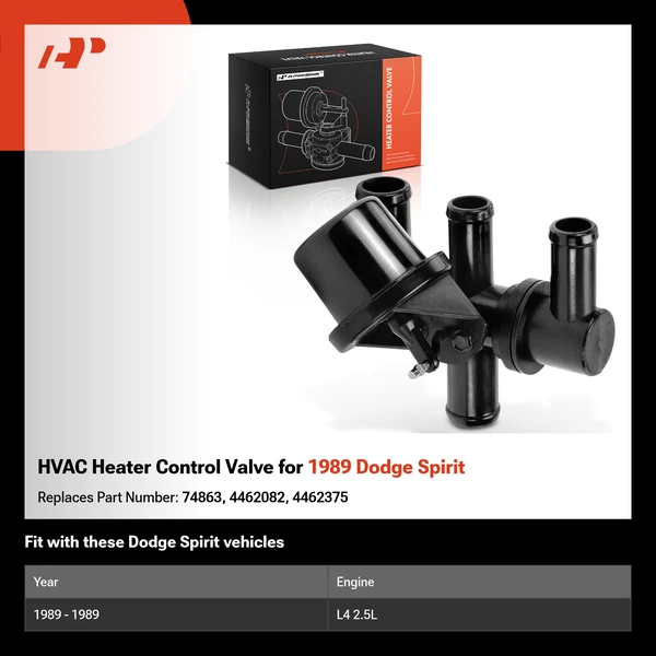 HVAC Heater Control Valve for 1989 Dodge Spirit