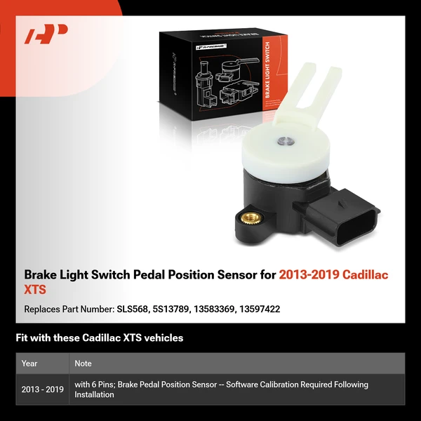 Brake Light Switch Pedal Position Sensor for 2013-2019 Cadillac XTS