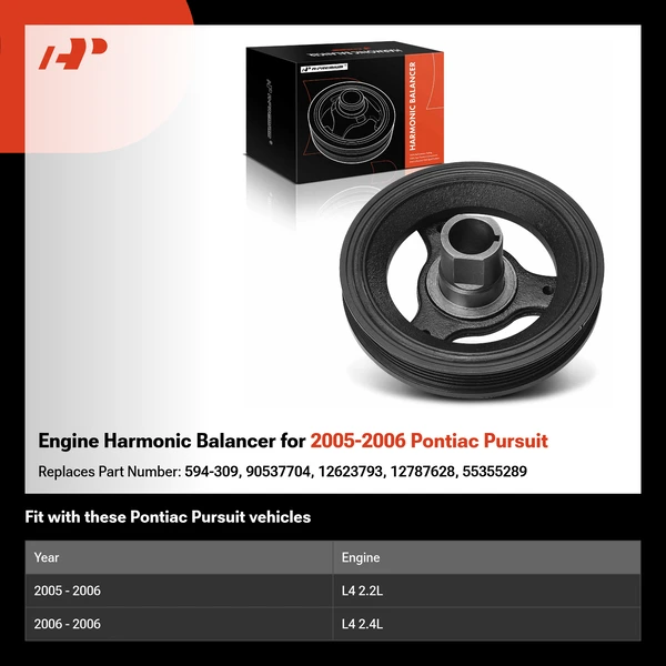 Engine Harmonic Balancer for 2005-2006 Pontiac Pursuit