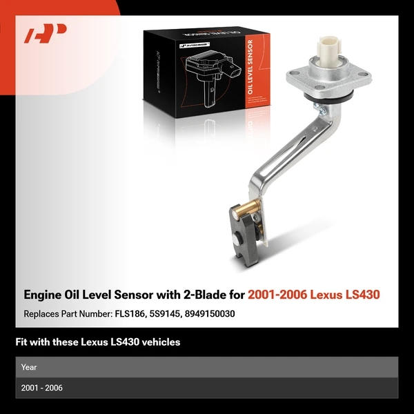 Engine Oil Level Sensor with 2-Blade for 2001-2006 Lexus LS430