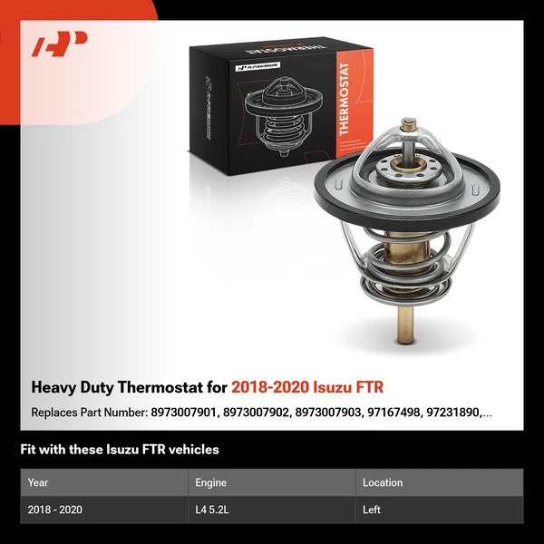 Heavy Duty Thermostat for 2018-2020 Isuzu FTR