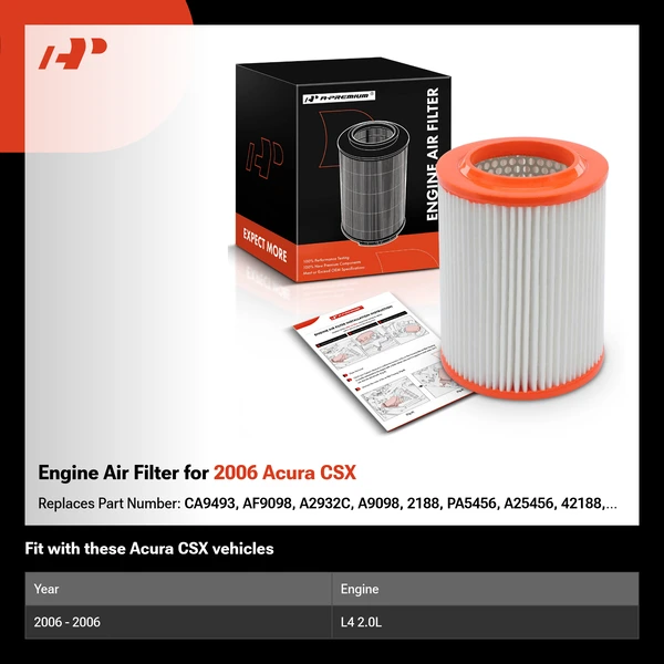 Engine Air Filter for 2006 Acura CSX