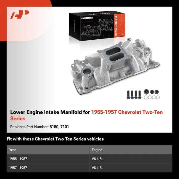Lower Engine Intake Manifold for 1955-1957 Chevrolet Two-Ten Series