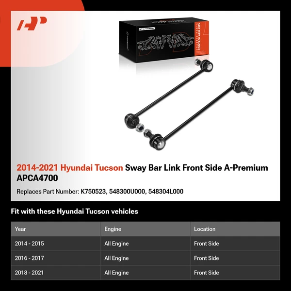 2014-2021 Hyundai Tucson Sway Bar Link Front Side A-Premium APCA4700