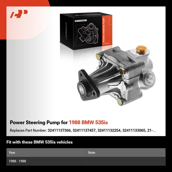 Power Steering Pump for 1988 BMW 535is