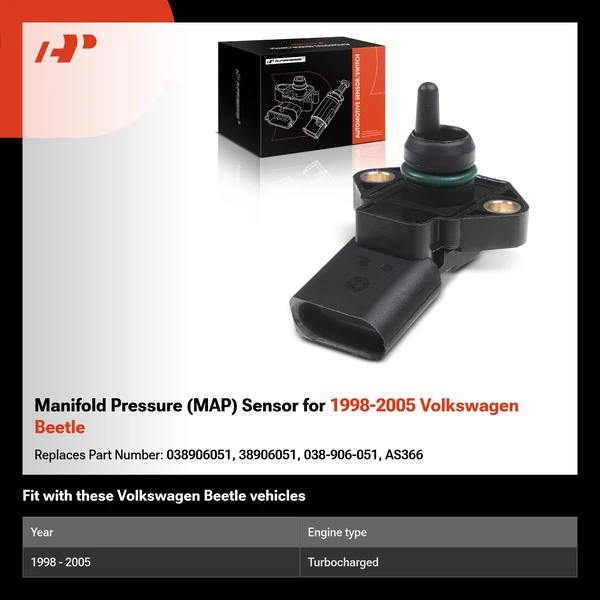 Manifold Pressure (MAP) Sensor for 1998-2005 Volkswagen Beetle