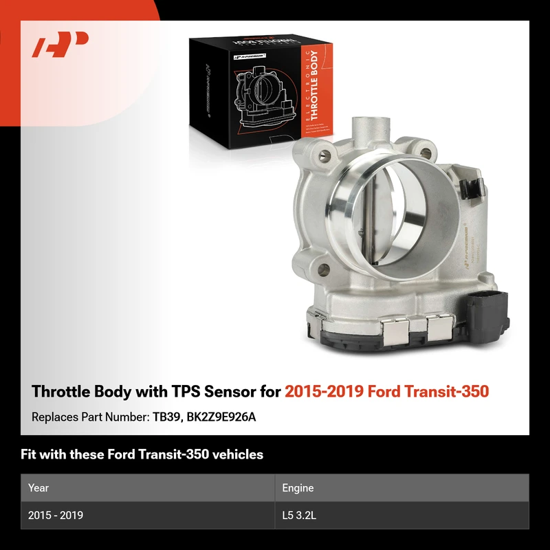 Throttle Body with TPS Sensor for 2015-2019 Ford Transit-350 | A-Premium