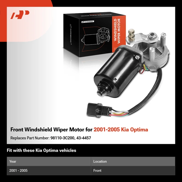 Front Windshield Wiper Motor for 2001-2005 Kia Optima