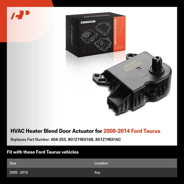 HVAC Heater Blend Door Actuator for 2008-2014 Ford Taurus