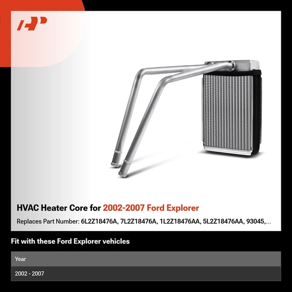 HVAC Heater Core for 2002-2007 Ford Explorer