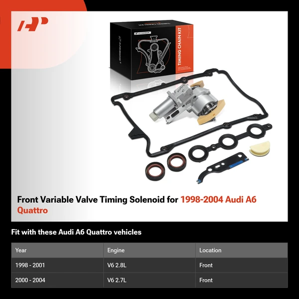 Front Variable Valve Timing Solenoid for 1998-2004 Audi A6 Quattro