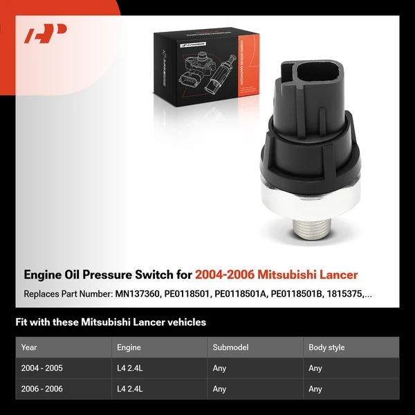 Engine Oil Pressure Switch for 2004-2006 Mitsubishi Lancer