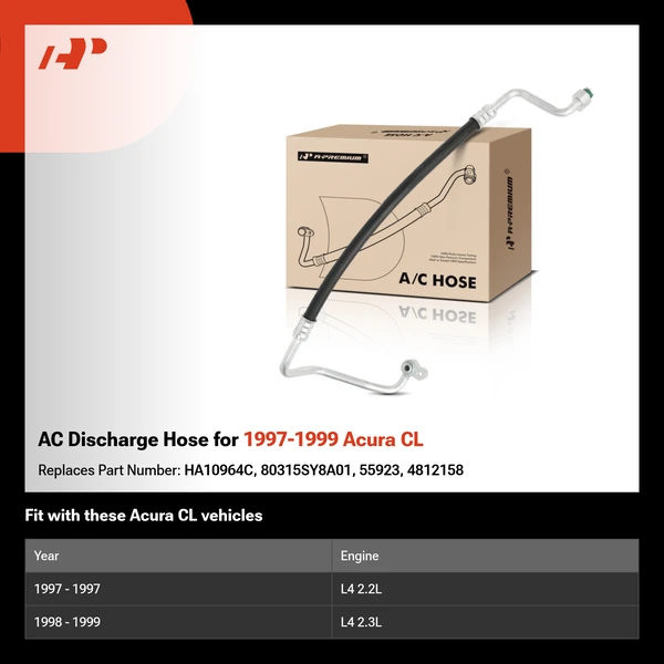 AC Discharge Hose for 1997-1999 Acura CL