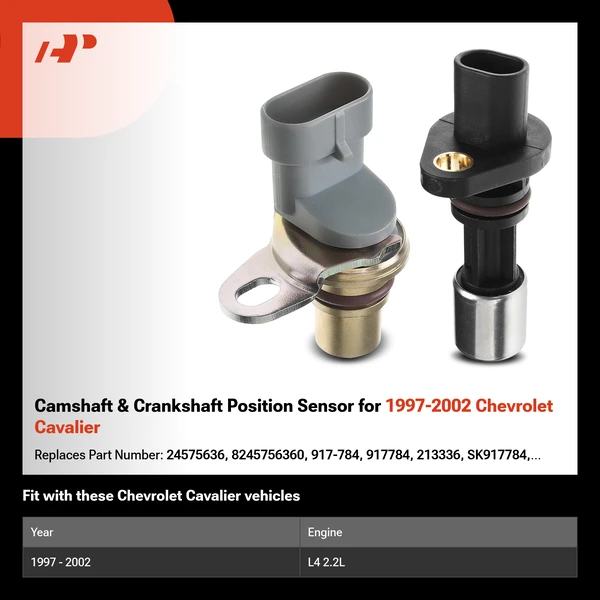 Camshaft & Crankshaft Position Sensor for 1997-2002 Chevrolet Cavalier