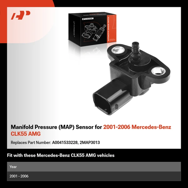 Manifold Pressure (MAP) Sensor for 2001-2006 Mercedes-Benz CLK55 AMG