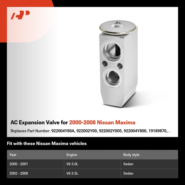 AC Expansion Valve for 2000-2008 Nissan Maxima