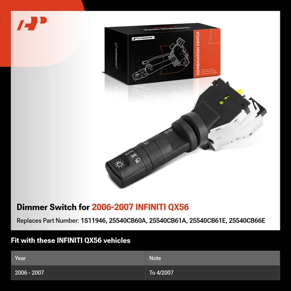 Dimmer Switch for 2006-2007 INFINITI QX56