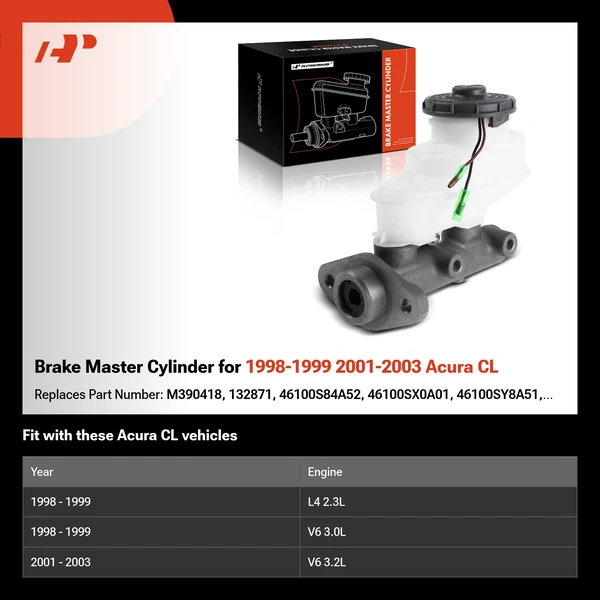 Brake Master Cylinder for 1998-1999 2001-2003 Acura CL