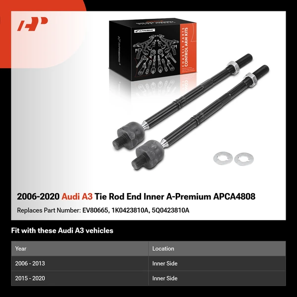2006-2020 Audi A3 Tie Rod End Inner A-Premium APCA4808